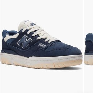 NWOT Suede New Balance 550s in Natural Indigo Size 7
